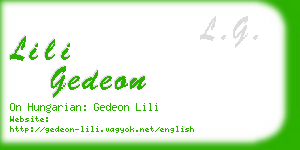 lili gedeon business card